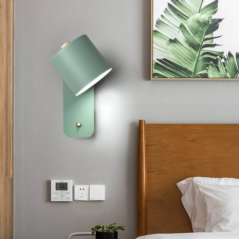 Nordic Cylinder Shape Rotatable Wall Sconce Lamp