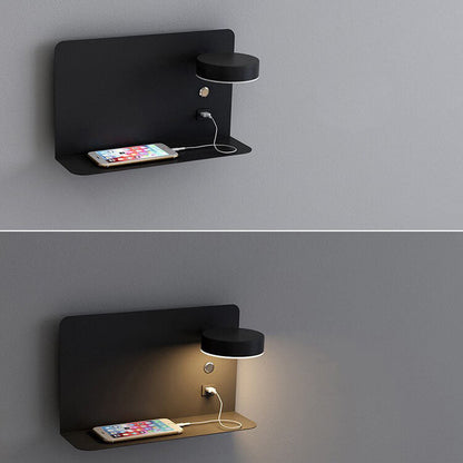 Modern Square LED USB Rechargeable Wall Sconce Lamp
