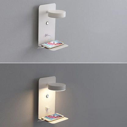 Modern Square LED USB Rechargeable Wall Sconce Lamp