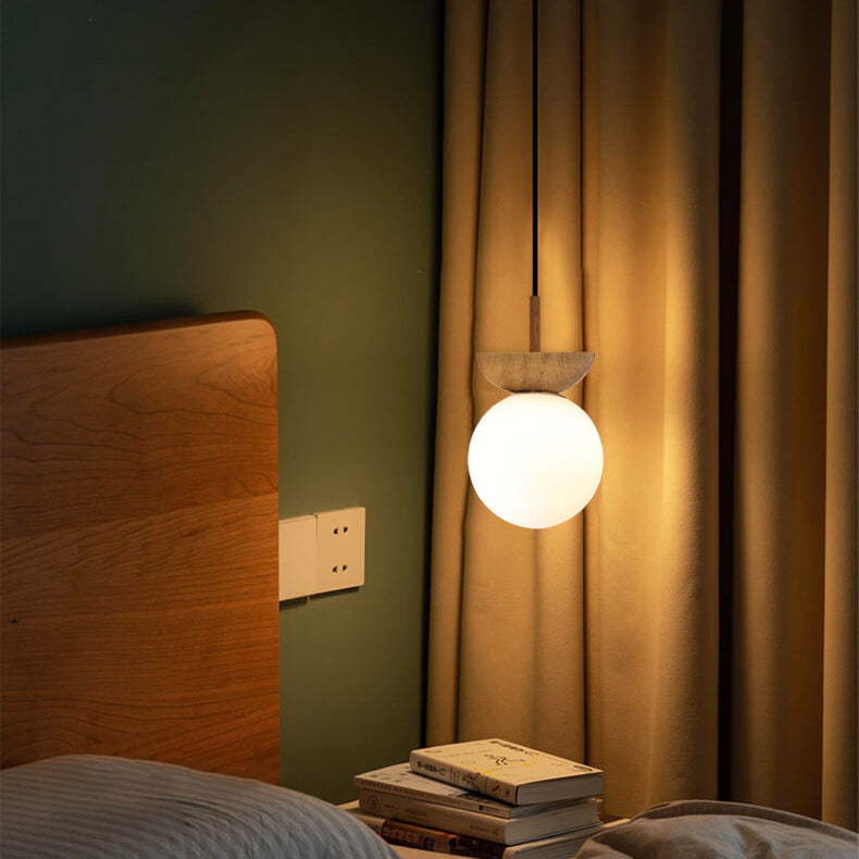 Nordic Japanese Wood Ceiling Light