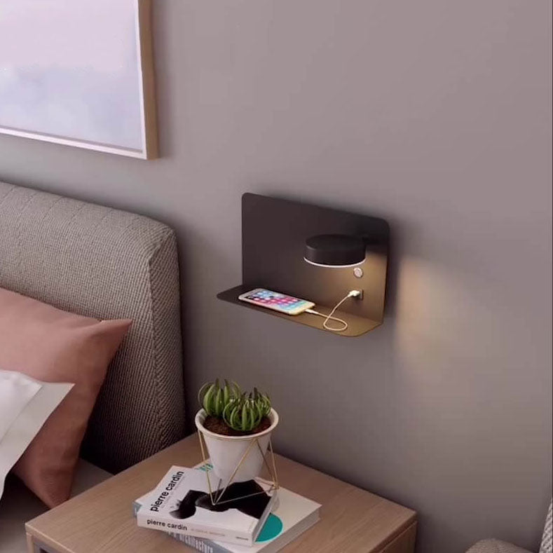 Modern Square LED USB Rechargeable Wall Sconce Lamp