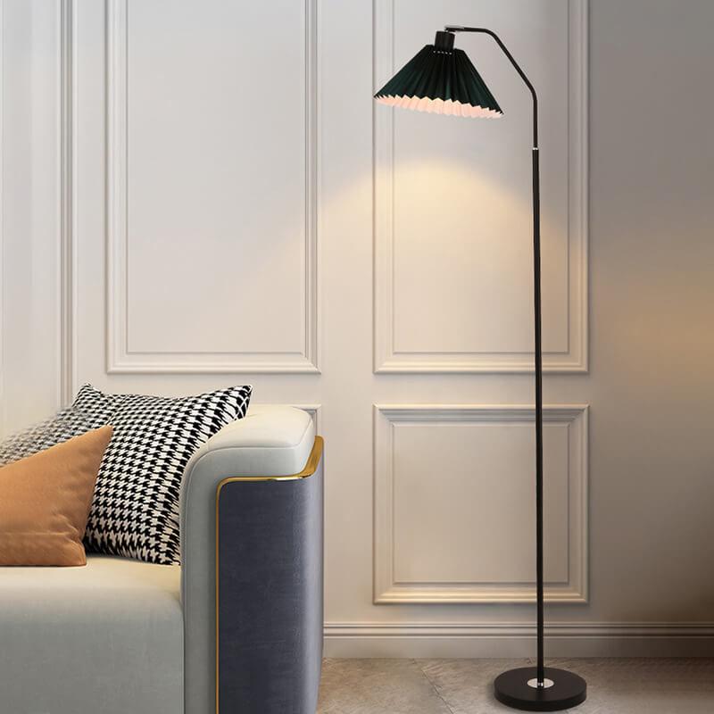 Minimalist Pleated Shade Standing Floor Lamp