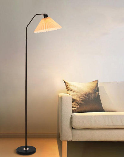 Minimalist Pleated Shade Standing Floor Lamp