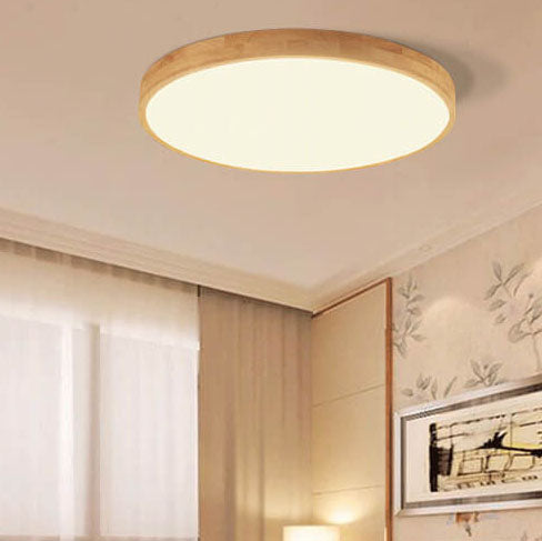 Flush Mount Ceiling Light | Nordic Solid Wood LED