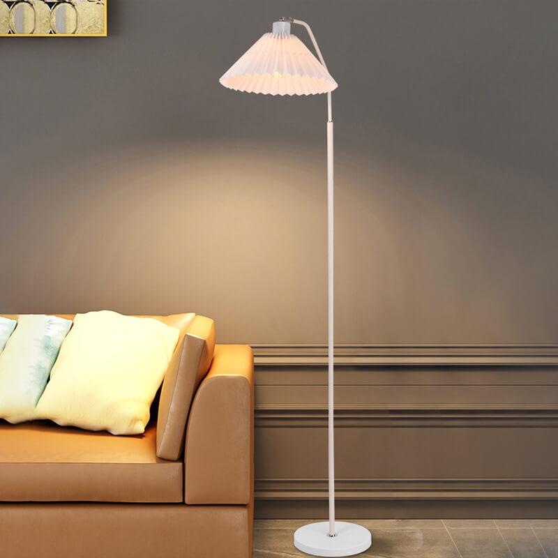 Minimalist Pleated Shade Standing Floor Lamp