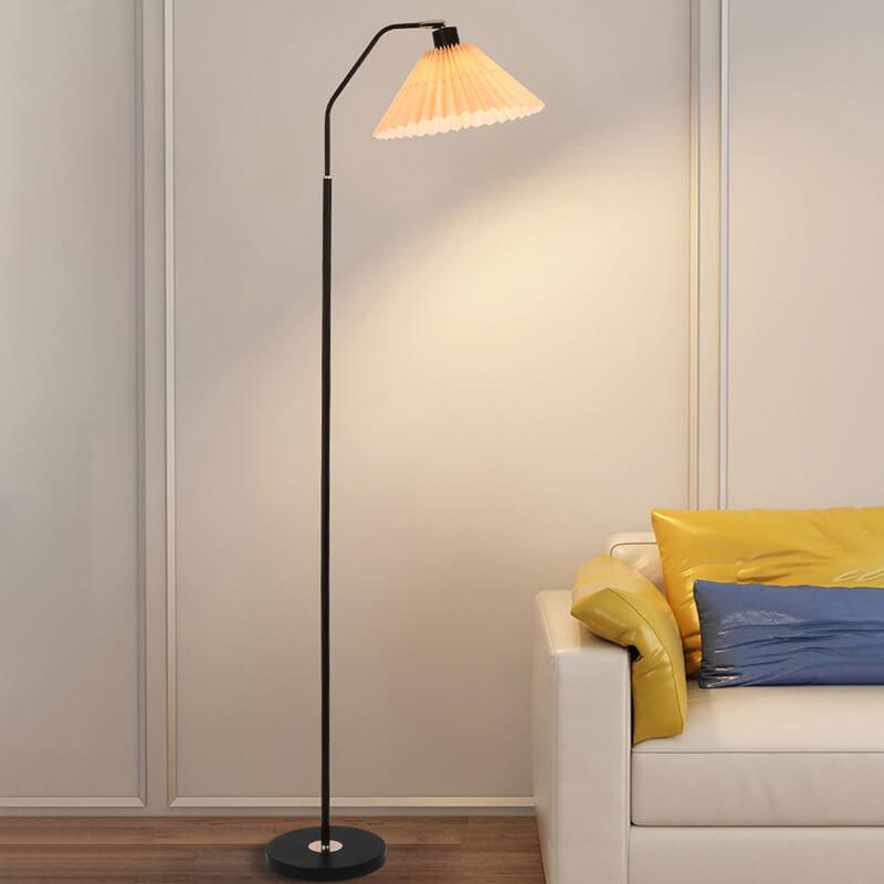 Minimalist Pleated Shade Standing Floor Lamp