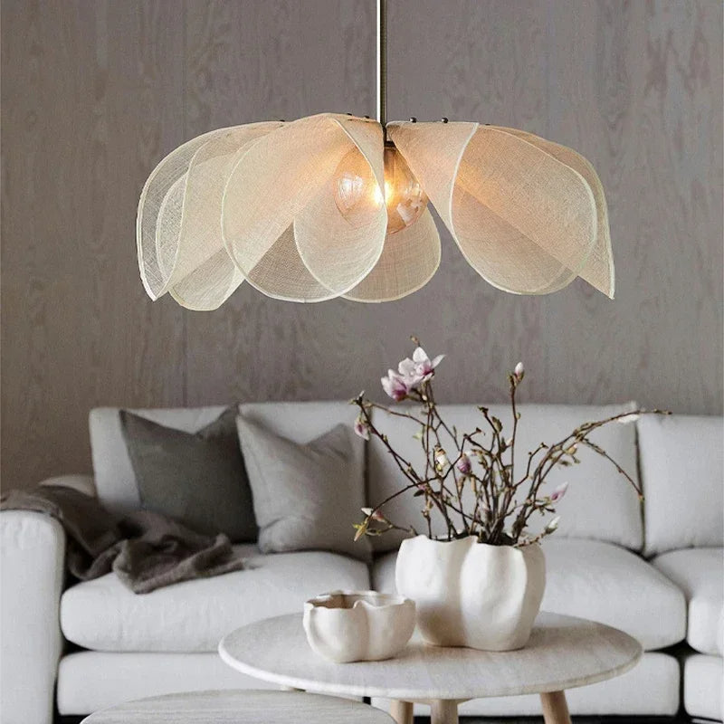 Pendant Light | Vintage Petal Soft Ambient Lighting For Bedroom Dining Room
