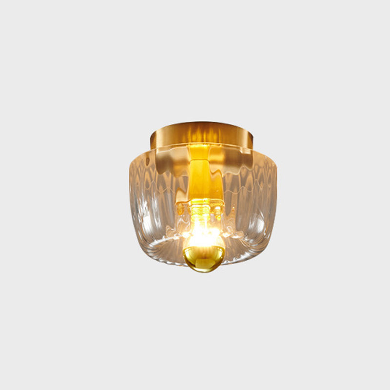 Modern Glass Sun Shape Dual Purpose Flush Mount Light