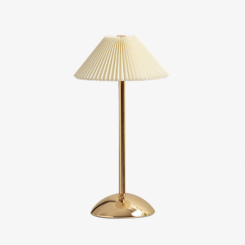 Scandinavian Rechargeable Pleated Table Lamp