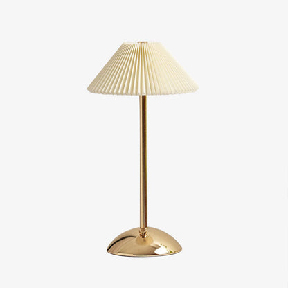 Scandinavian Rechargeable Pleated Table Lamp