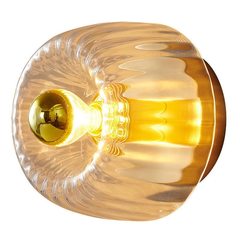 Modern Glass Sun Shape Dual Purpose Flush Mount Light