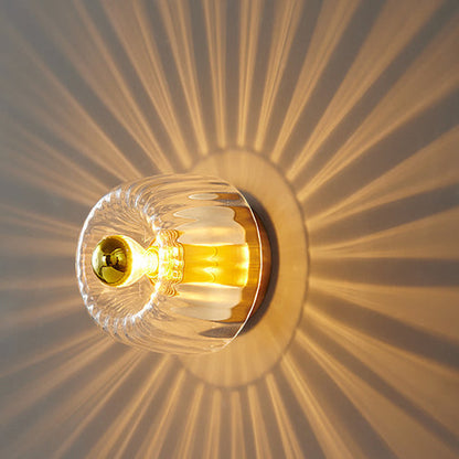 Modern Glass Sun Shape Dual Purpose Flush Mount Light