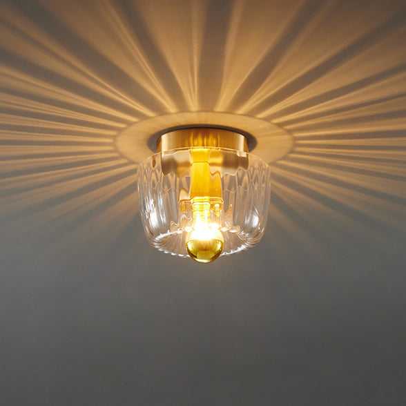 Modern Glass Sun Shape Dual Purpose Flush Mount Light