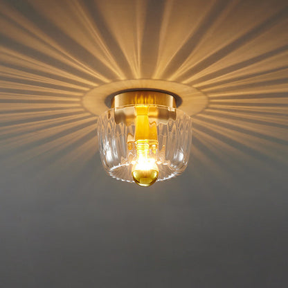 Modern Glass Sun Shape Dual Purpose Flush Mount Light