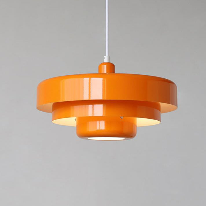 Nordic Vintage Round Metal Pendant Light