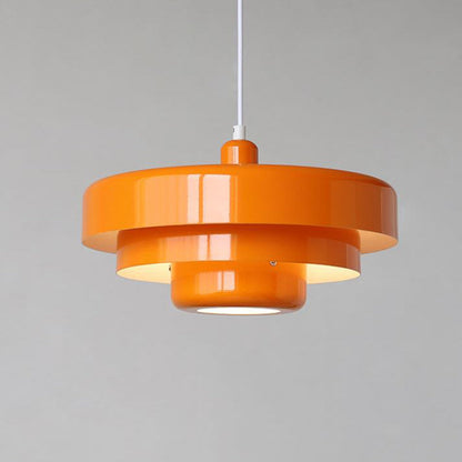Nordic Vintage Round Metal Pendant Light