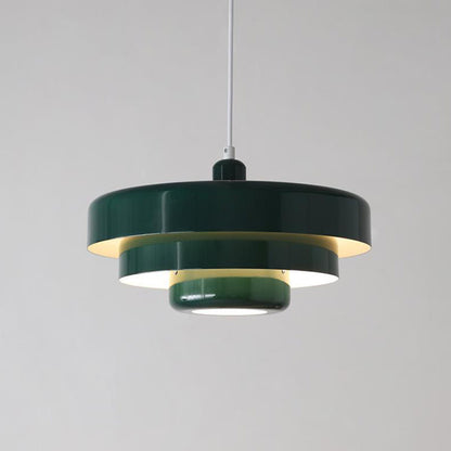 Nordic Vintage Round Metal Pendant Light