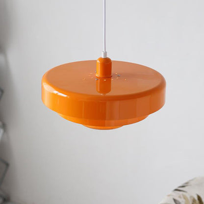 Nordic Vintage Round Metal Pendant Light