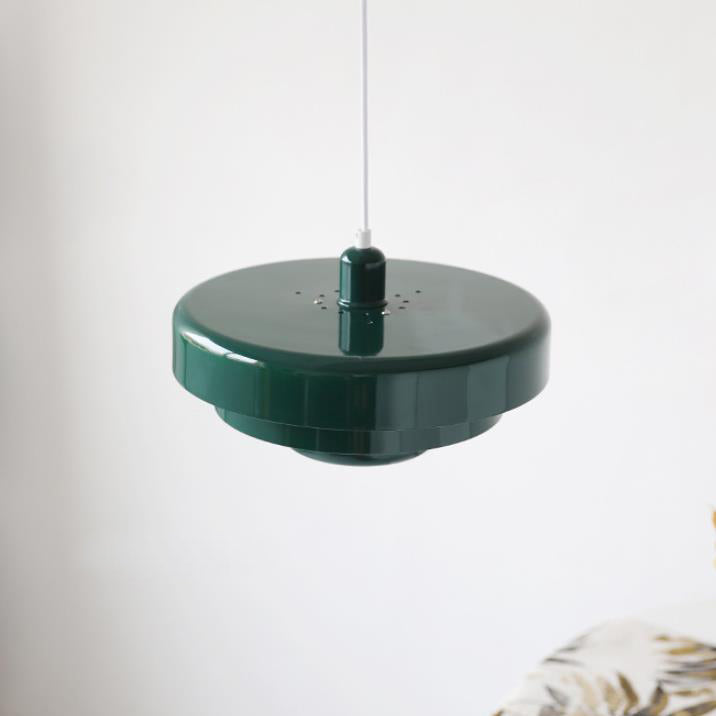 Nordic Vintage Round Metal Pendant Light