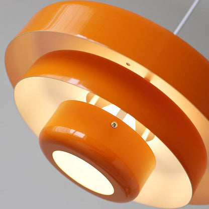 Nordic Vintage Round Metal Pendant Light