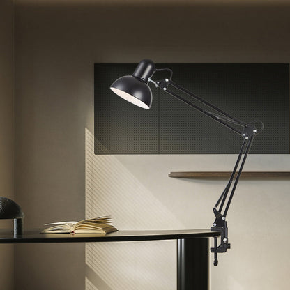Modern Minimalist Desk Clip On Lamp | Adjustable Arm