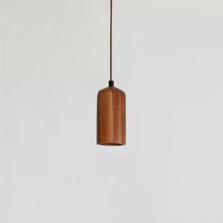 Simple Wooden Round Pendant Light