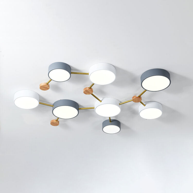Scandinavian Minimalist LED Flush Mount Ceiling Light