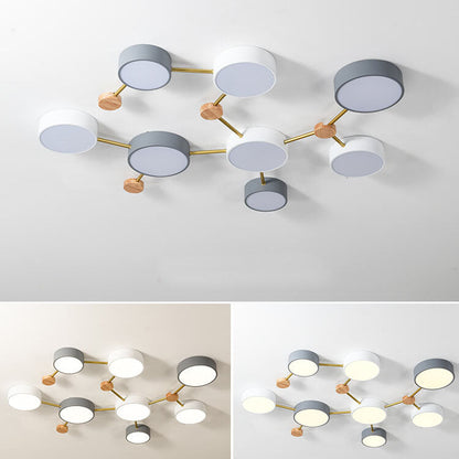Scandinavian Minimalist LED Flush Mount Ceiling Light