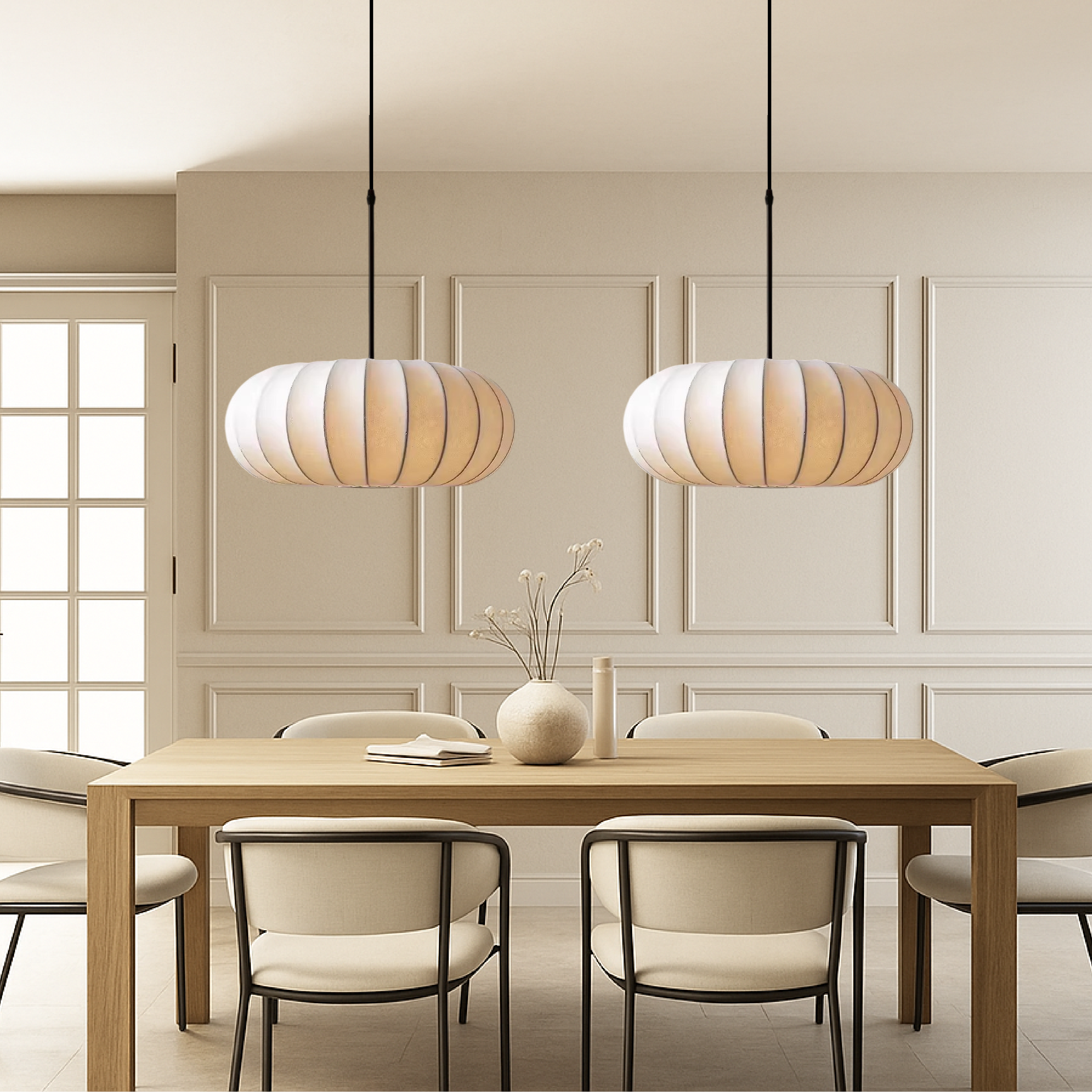 Pendant Light | Adjustable Height Lantern Shade For Dining Table Kitchen Island