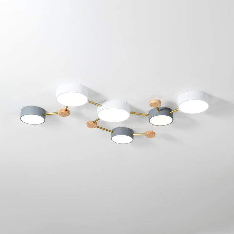 Scandinavian Minimalist LED Flush Mount Ceiling Light