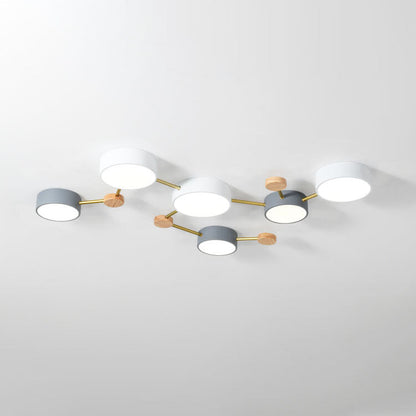Scandinavian Minimalist LED Flush Mount Ceiling Light