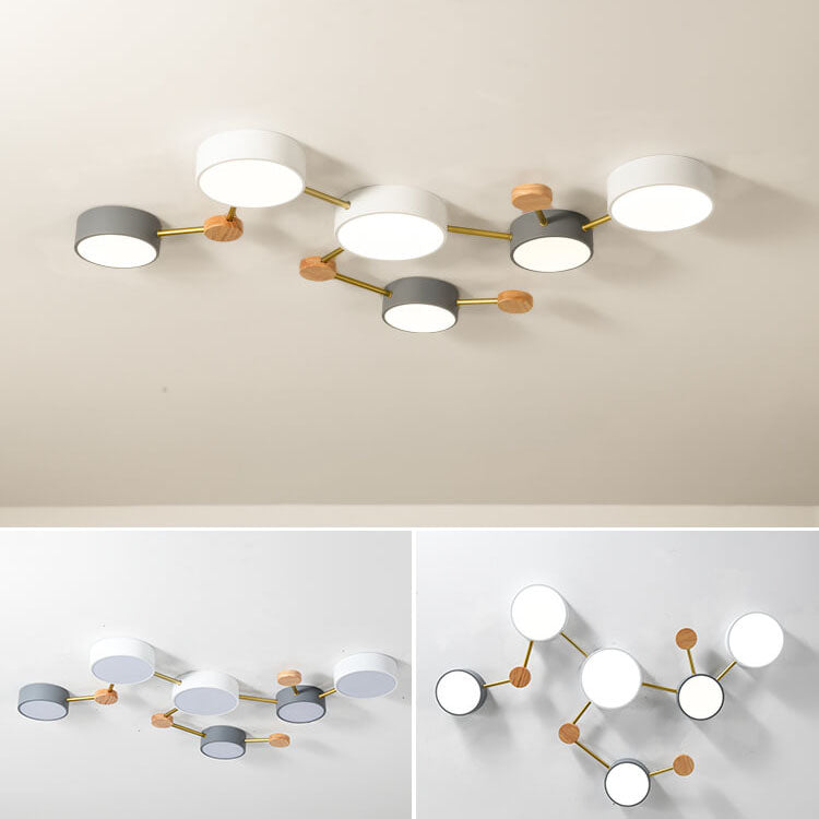Scandinavian Minimalist LED Flush Mount Ceiling Light