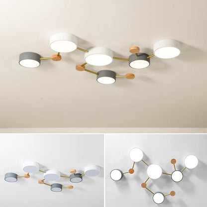 Scandinavian Minimalist LED Flush Mount Ceiling Light