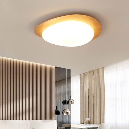 Nordic Wood LED Flush Mount Ceiling Light