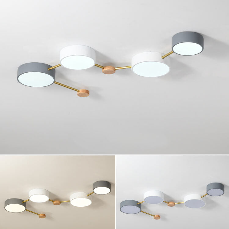 Scandinavian Minimalist LED Flush Mount Ceiling Light