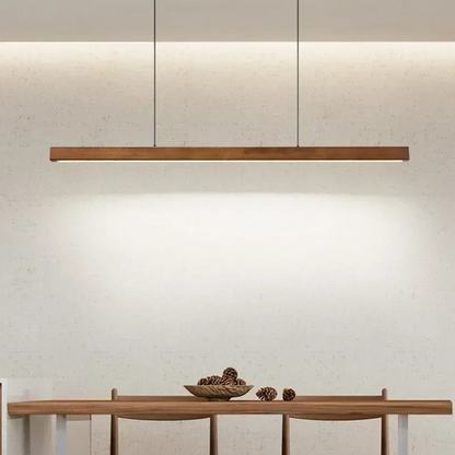 Modern Linear Pendant Light | Hanging Light Adjustable LED for Dining Table Living Room & Office