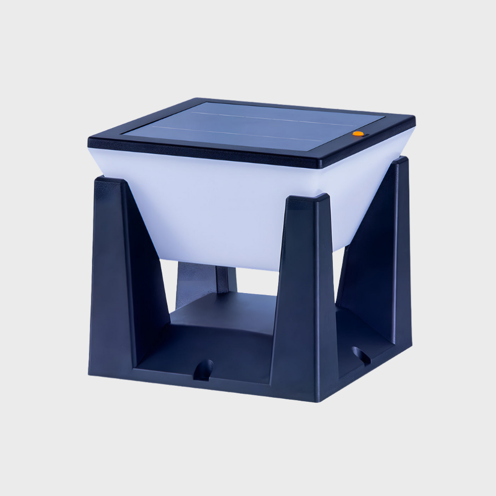 Solar Black Outdoor Floor Lights
