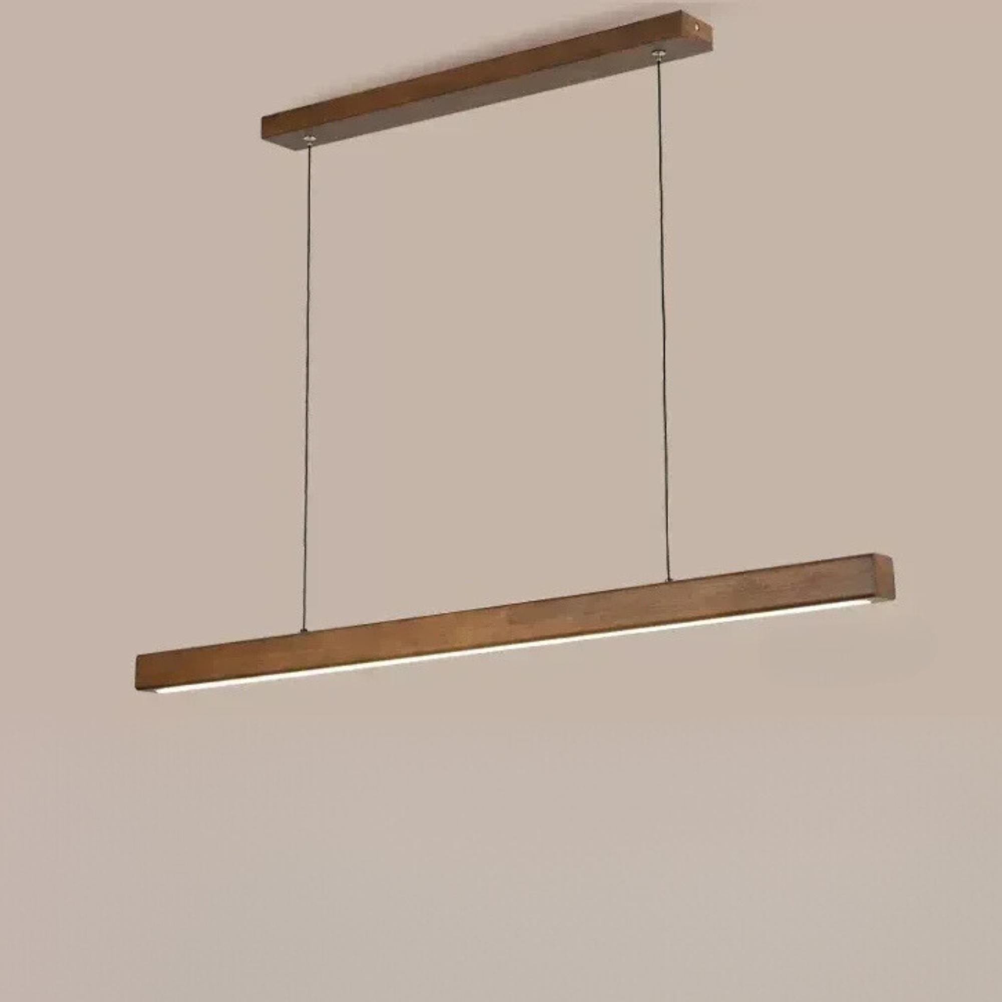 Modern Linear Pendant Light | Hanging Light Adjustable LED for Dining Table Living Room & Office