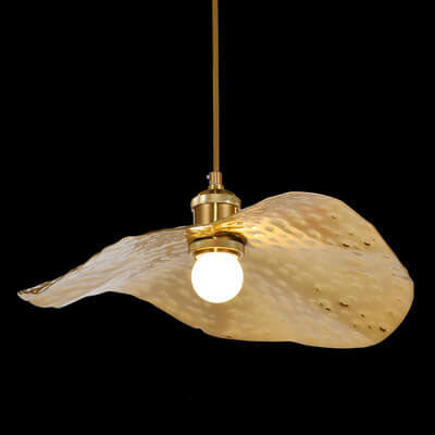 Modern Golden Leaf Pendant Light