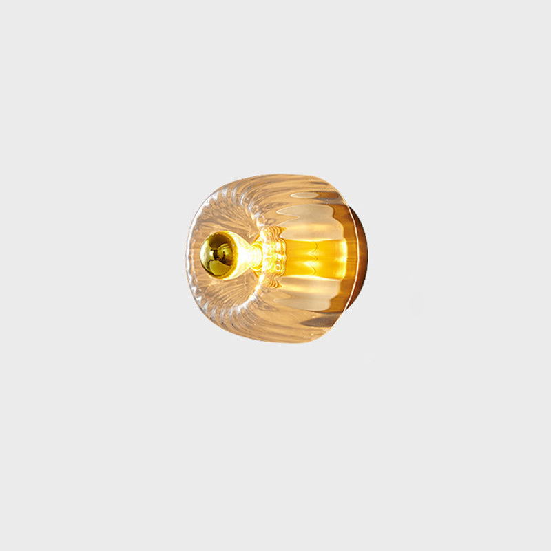 Modern Glass Sun Shape Dual Purpose Flush Mount Light