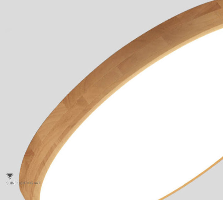 Flush Mount Ceiling Light | Nordic Solid Wood LED