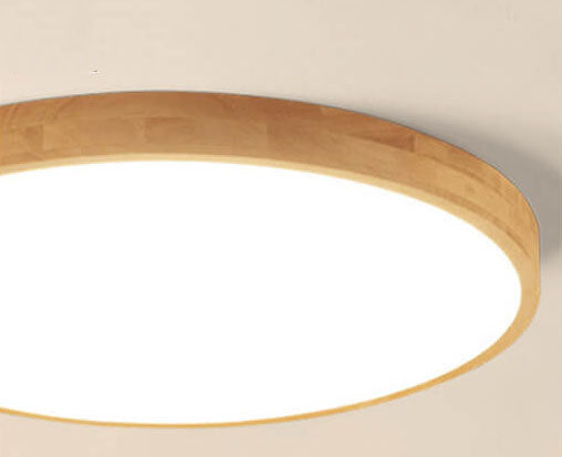 Flush Mount Ceiling Light | Nordic Solid Wood LED