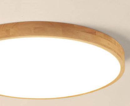 Flush Mount Ceiling Light | Nordic Solid Wood LED