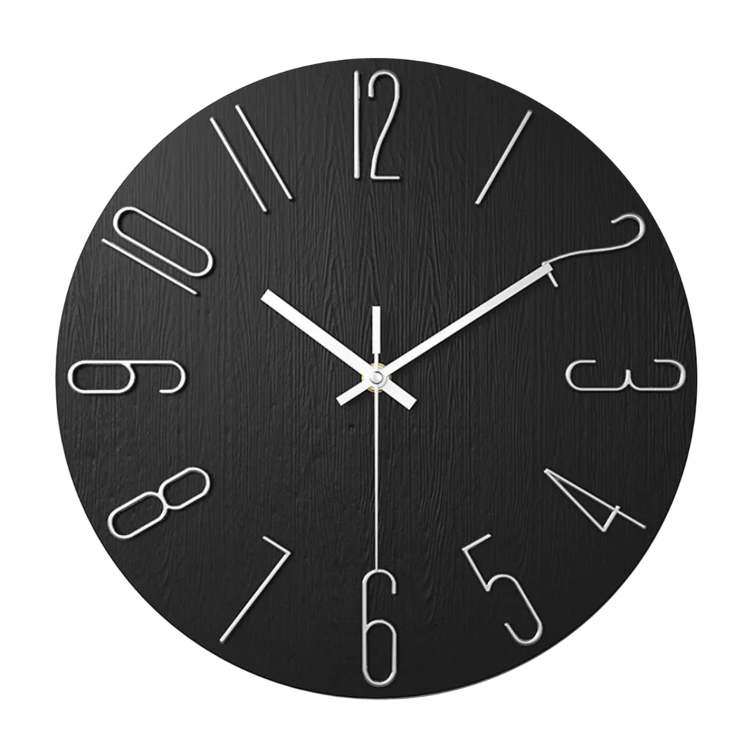 Modern Wall Clock | Minimalist Quartz For Living Room