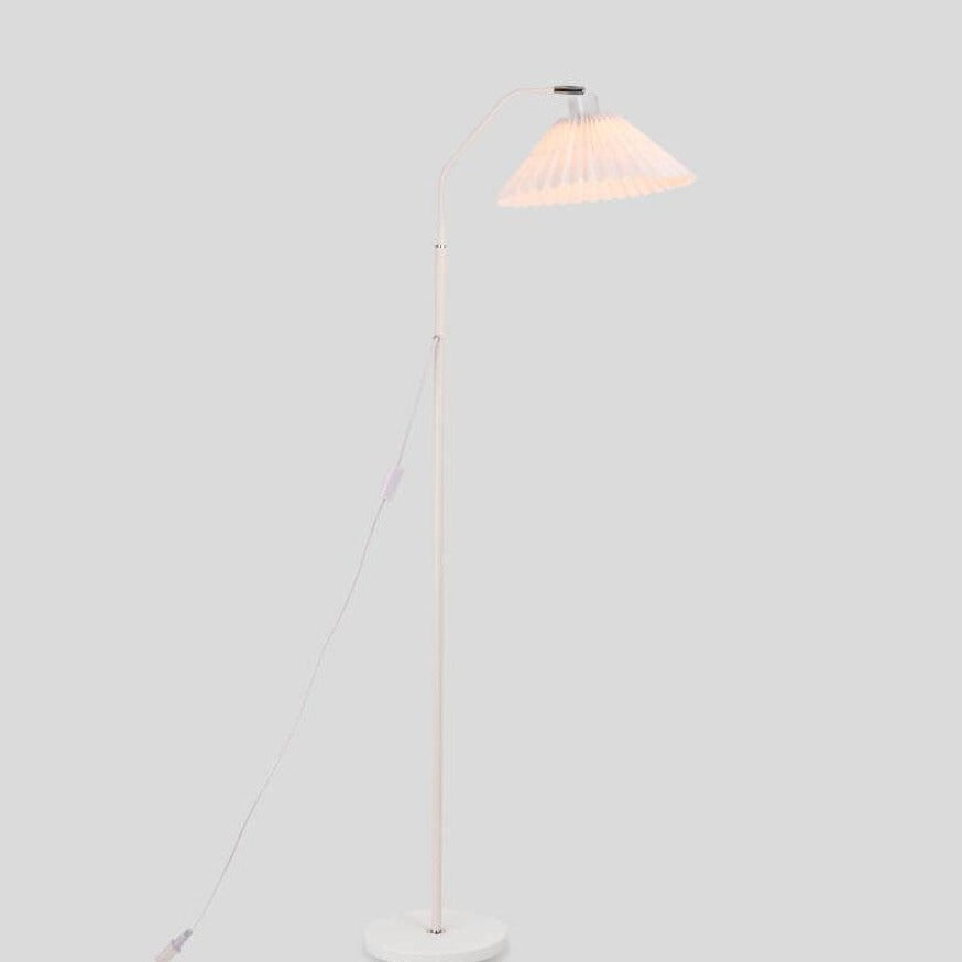 Minimalist Pleated Shade Standing Floor Lamp