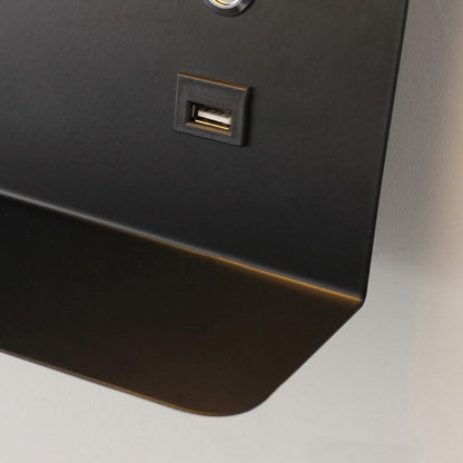 Modern Square LED USB Rechargeable Wall Sconce Lamp