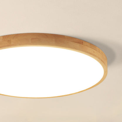 Flush Mount Ceiling Light | Nordic Solid Wood LED