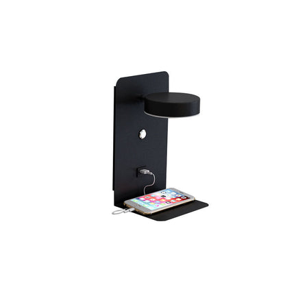 Modern Square LED USB Rechargeable Wall Sconce Lamp