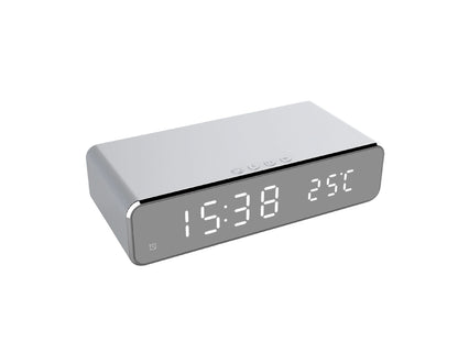 Digital Alarm Clock With Wireless Charging | Bedside Large Display