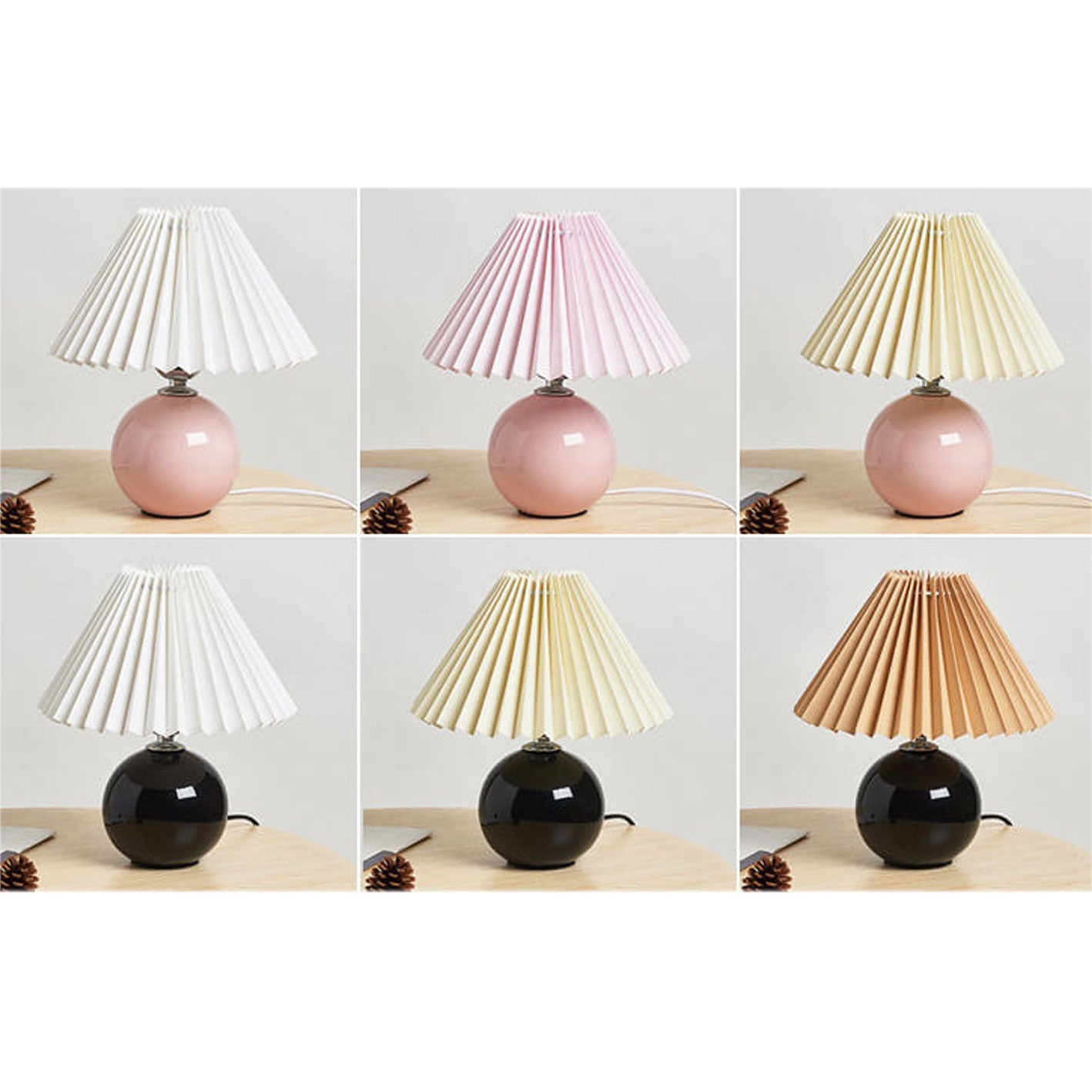 Nordic Minimalist Pleated Table Lamp